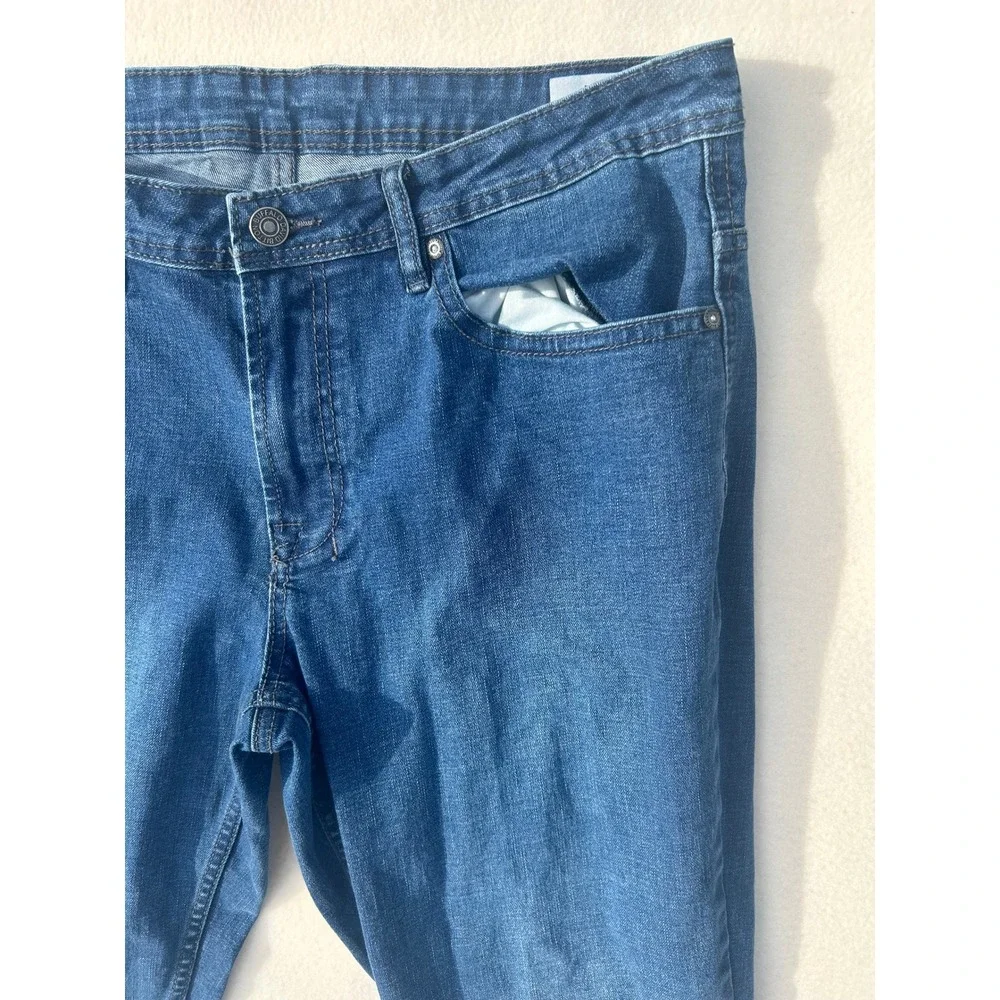 Buffalo David Bitton Mens Blue Straight Leg‎ Jeans Medium Wash Denim Pants 36x30